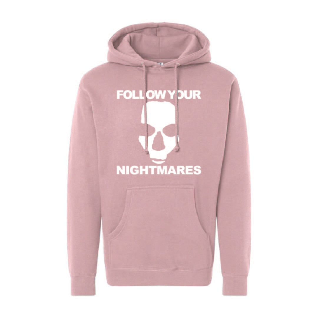 Follow Your Nightmares Hoodie Dusty Rose