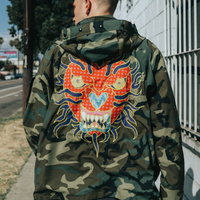 Crying Heart Panther Parka (Up-cycled)