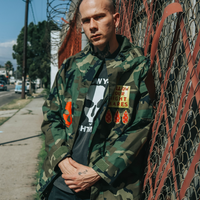 Crying Heart Panther Parka (Up-cycled)